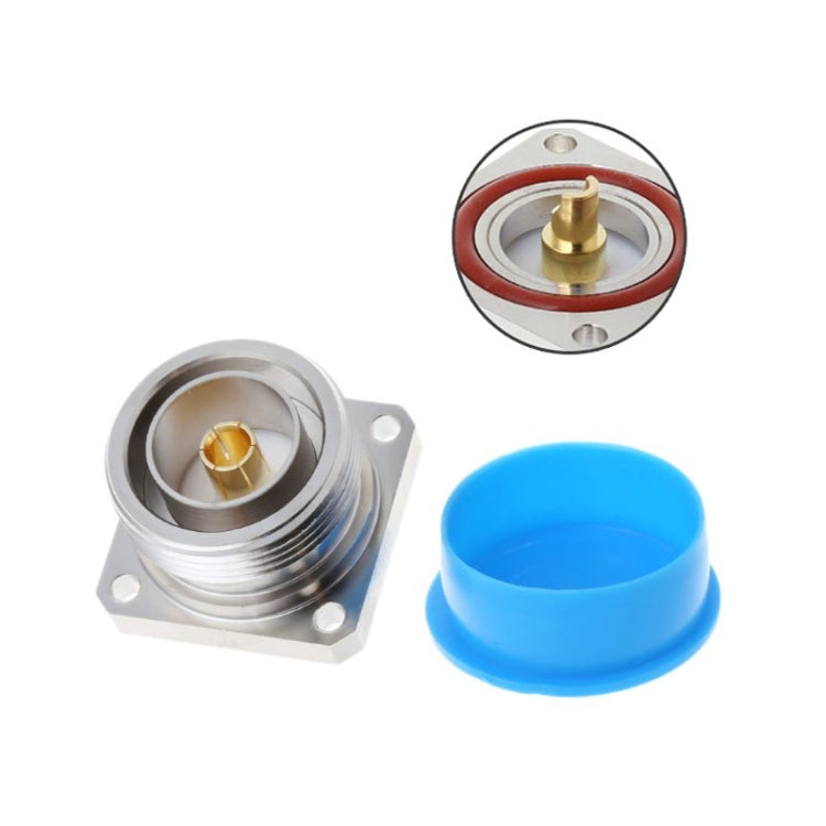 L29 7/16 Din Female Jack Center Connector with 4 Holes Flange Deck Solder Cup RF Coaxial Adapter L29 7/16 Din Female Jack Center Connector with 4 Holes Flange Deck Solder Cup RF Coaxial Adapter